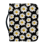 Daisy Flower Pattern Print Leather Bible Cover
