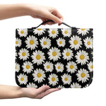 Daisy Flower Pattern Print Leather Bible Cover