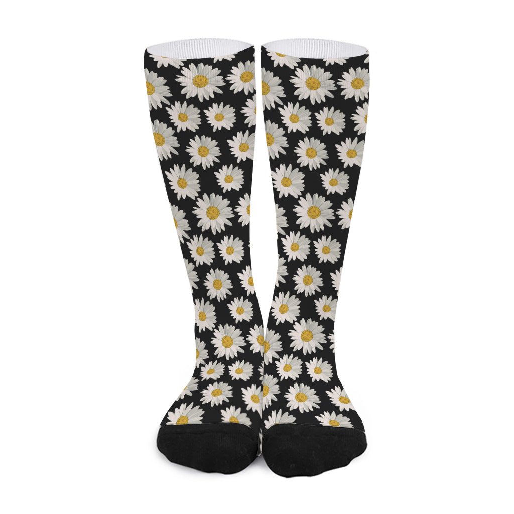 Daisy Flower Pattern Print Long Socks
