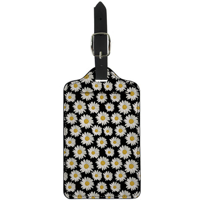 Daisy Flower Pattern Print Luggage Tag
