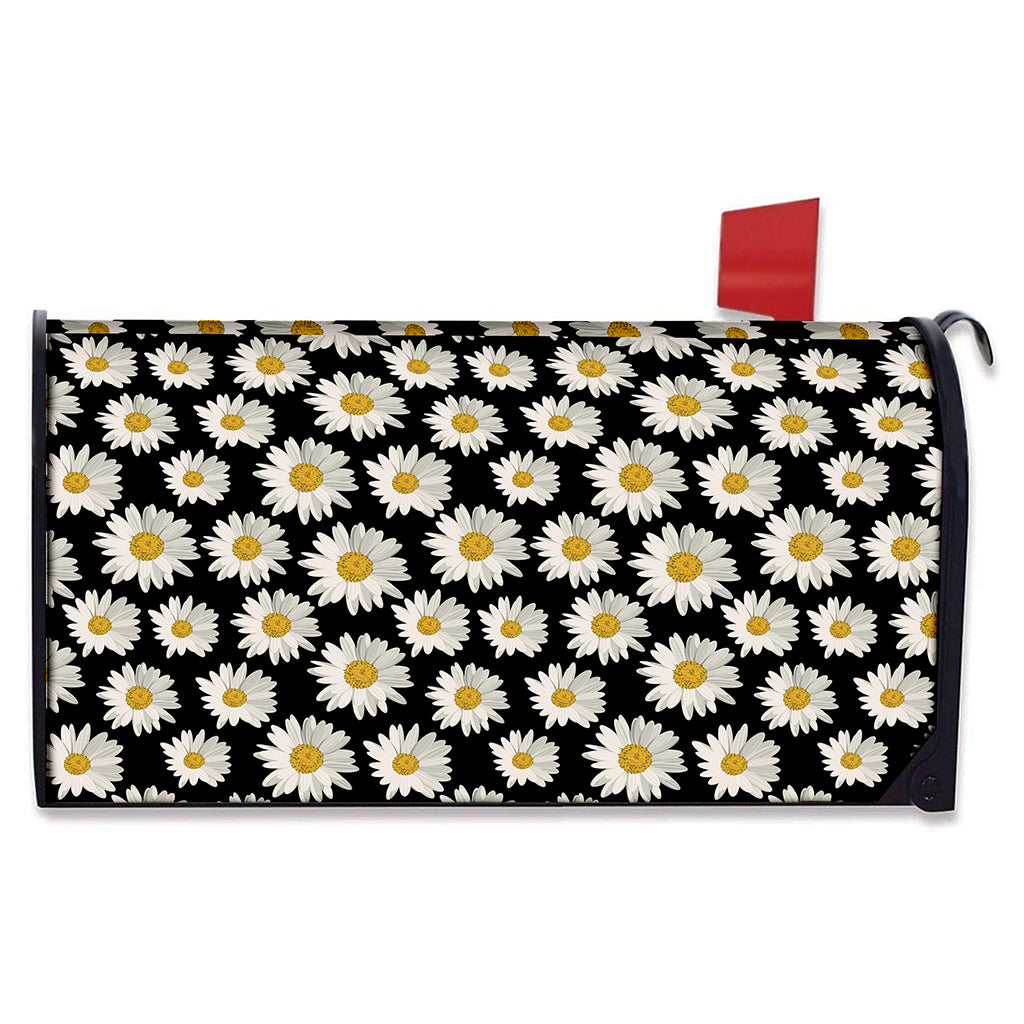 Daisy Flower Pattern Print Mailbox Cover