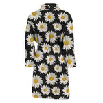 Daisy Flower Pattern Print Men's Bathrobe