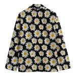 Daisy Flower Pattern Print Men's Blazer