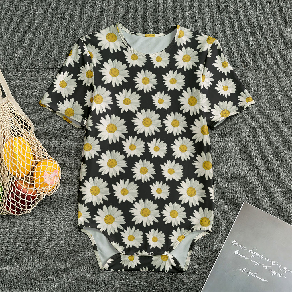Daisy Flower Pattern Print Men's Bodysuit