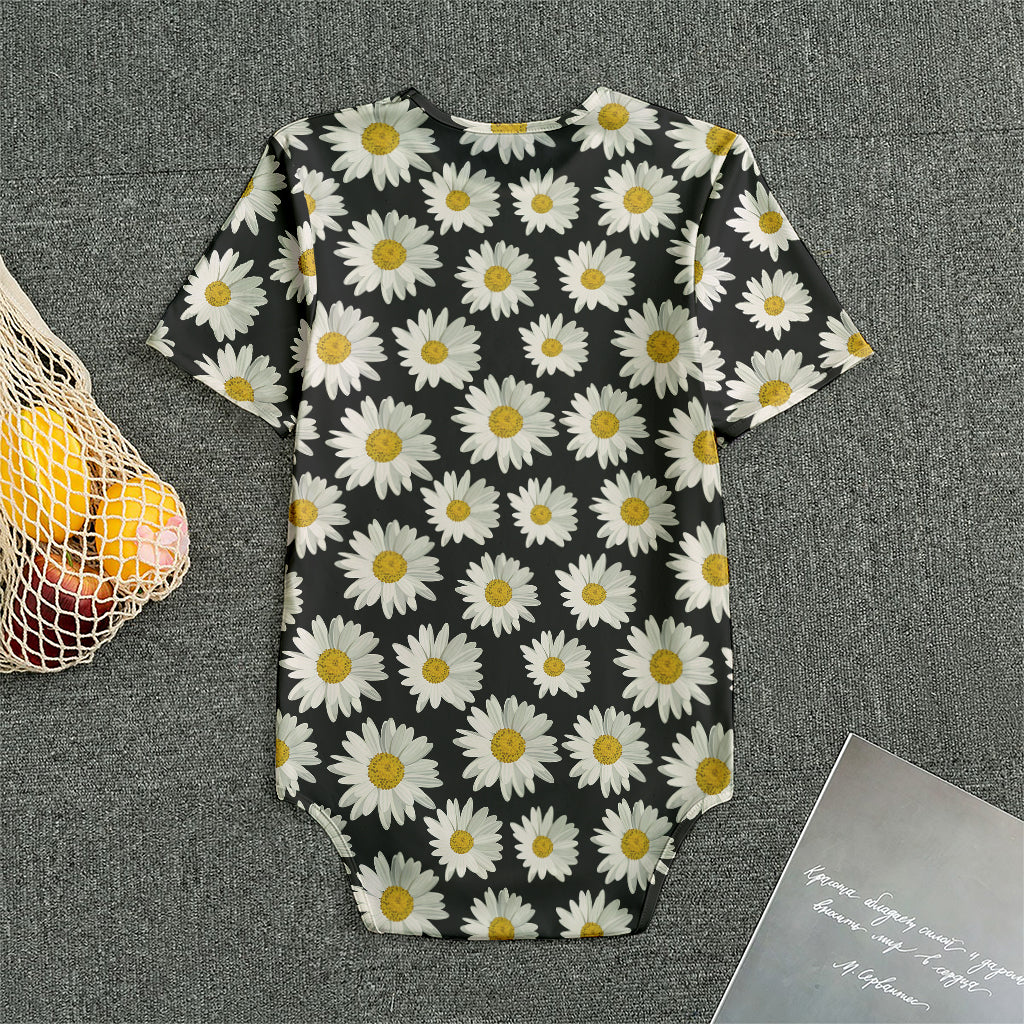 Daisy Flower Pattern Print Men's Bodysuit