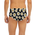 Daisy Flower Pattern Print Men's Briefs