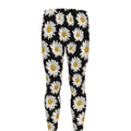 Daisy Flower Pattern Print Men's Leggings