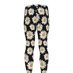 Daisy Flower Pattern Print Men's leggings