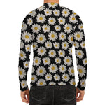 Daisy Flower Pattern Print Men's Long Sleeve Rash Guard