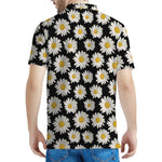 Daisy Flower Pattern Print Men's Polo Shirt