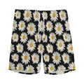 Daisy Flower Pattern Print Men's Athletic Shorts