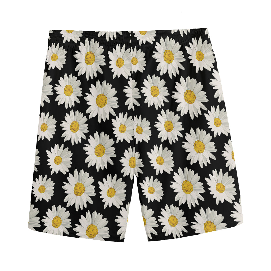 Daisy Flower Pattern Print Men's Sports Shorts