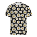 Daisy Flower Pattern Print Men's Athletic T-Shirt
