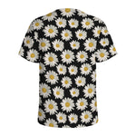 Daisy Flower Pattern Print Men's Sports T-Shirt