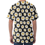 Daisy Flower Pattern Print Men's Velvet T-Shirt