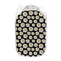 Daisy Flower Pattern Print Mesh Laundry Hamper