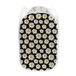 Daisy Flower Pattern Print Mesh Laundry Hamper