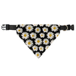 Daisy Flower Pattern Print Over The Collar Dog Bandana