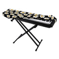 Daisy Flower Pattern Print Piano Keyboard Cover