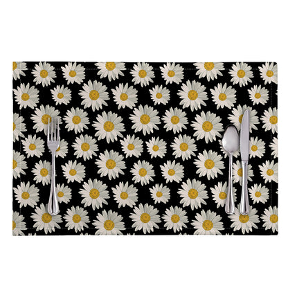 Daisy Flower Pattern Print Placemat