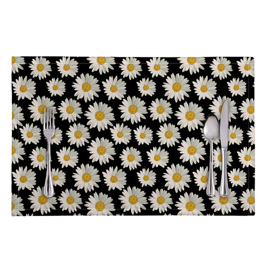 Daisy Flower Pattern Print Placemat