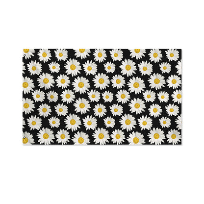 Daisy Flower Pattern Print Polyester Flag