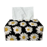 Daisy Flower Pattern Print Rectangle Tissue Box Cover
