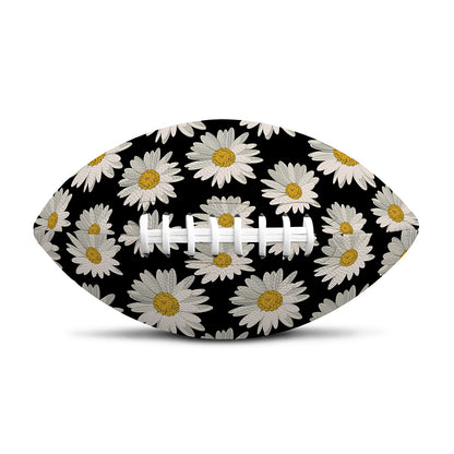 Daisy Flower Pattern Print Rugby Ball