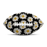Daisy Flower Pattern Print Rugby Ball