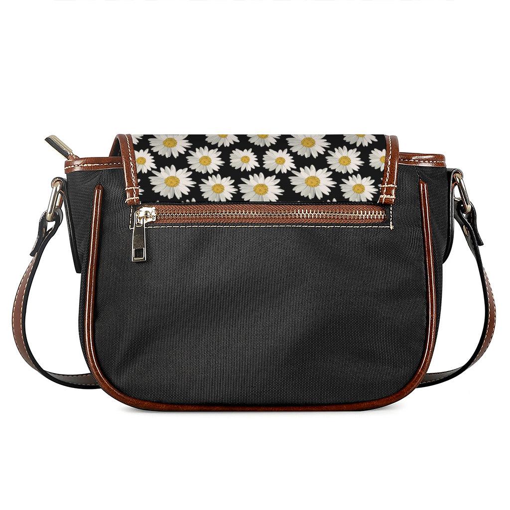 Daisy Flower Pattern Print Saddle Bag