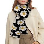 Daisy Flower Pattern Print Scarf