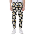Daisy Flower Pattern Print Joggers