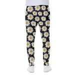 Daisy Flower Pattern Print Scuba Joggers