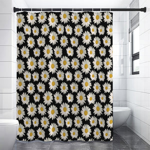 Daisy Flower Pattern Print Shower Curtain