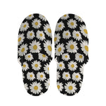 Daisy Flower Pattern Print Slippers