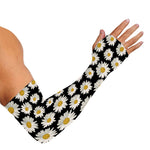Daisy Flower Pattern Print Sun Protection Arm Sleeves