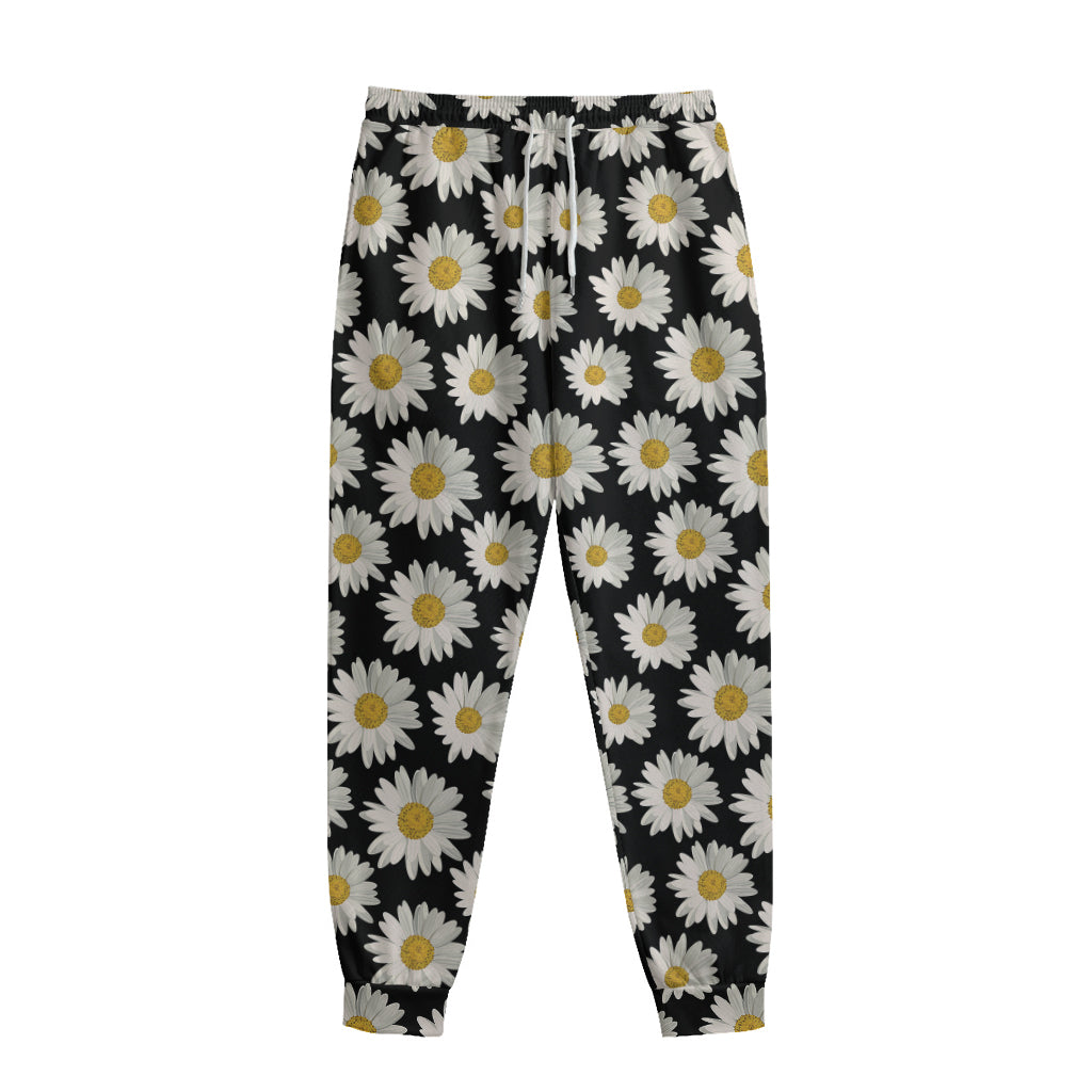 Daisy Flower Pattern Print Sweatpants