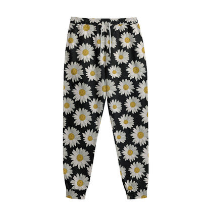 Daisy Flower Pattern Print Sweatpants