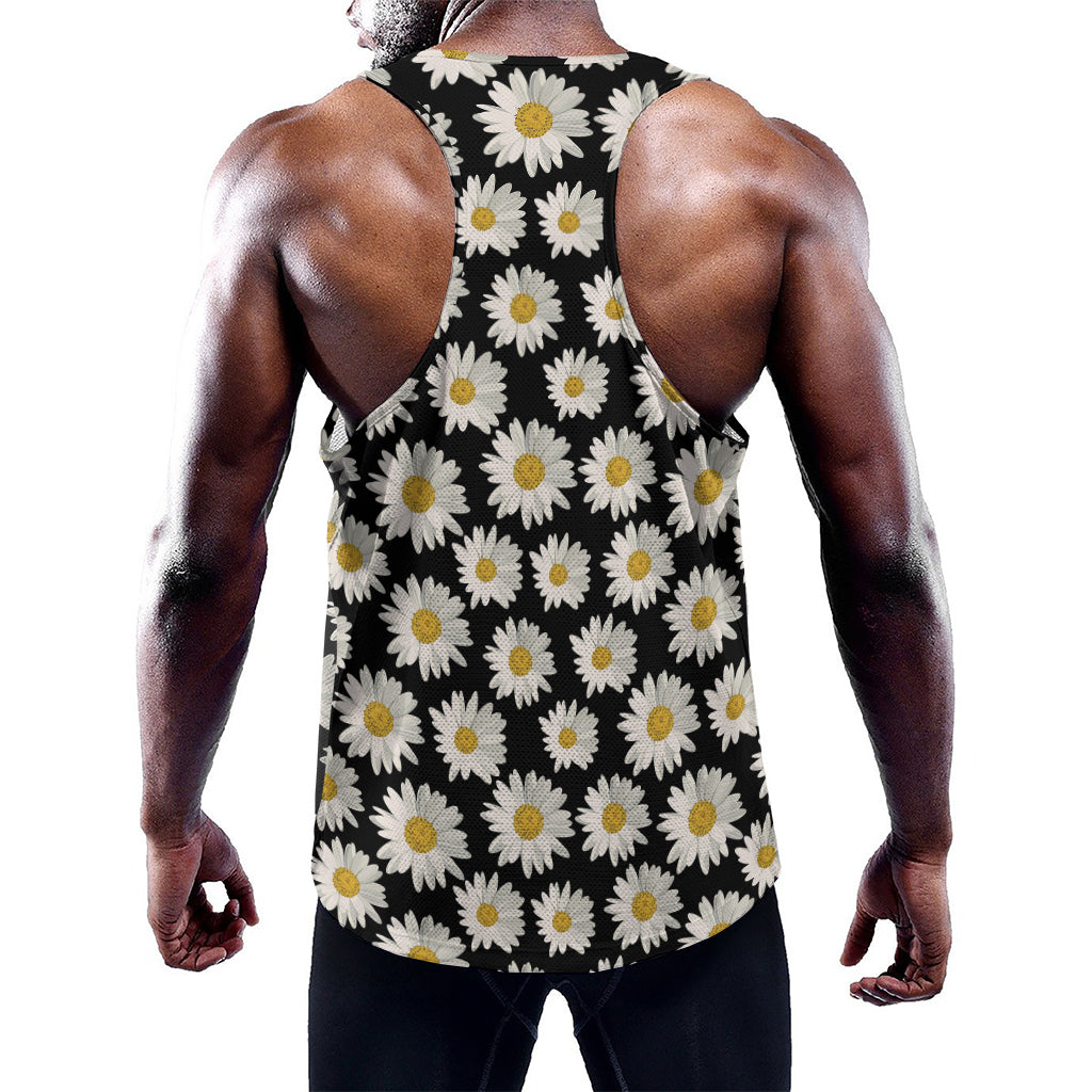 Daisy Flower Pattern Print Training Tank Top