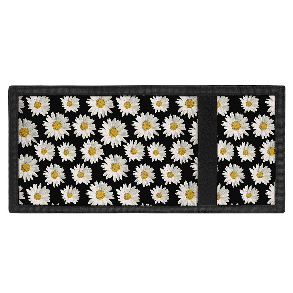 Daisy Flower Pattern Print Trifold Wallet