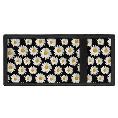 Daisy Flower Pattern Print Trifold Wallet