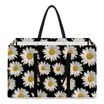 Daisy Flower Pattern Print Utility Tote Bag