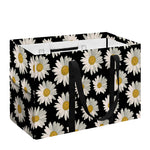 Daisy Flower Pattern Print Utility Tote Bag