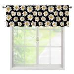 Daisy Flower Pattern Print Window Valance