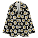 Daisy Flower Pattern Print Women's Blazer