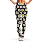 Daisy Flower Pattern Print Women's Leggings