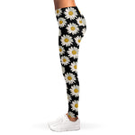 Daisy Flower Pattern Print Women's Leggings