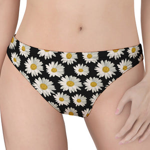 Daisy Flower Pattern Print Women's Thong