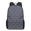 Damask Boho Pattern Print 17 Inch Backpack