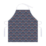 Damask Boho Pattern Print Adjustable Apron